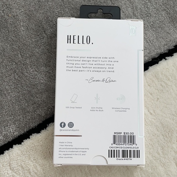 Carson & Quinn Clear Case - Picture 2 of 2